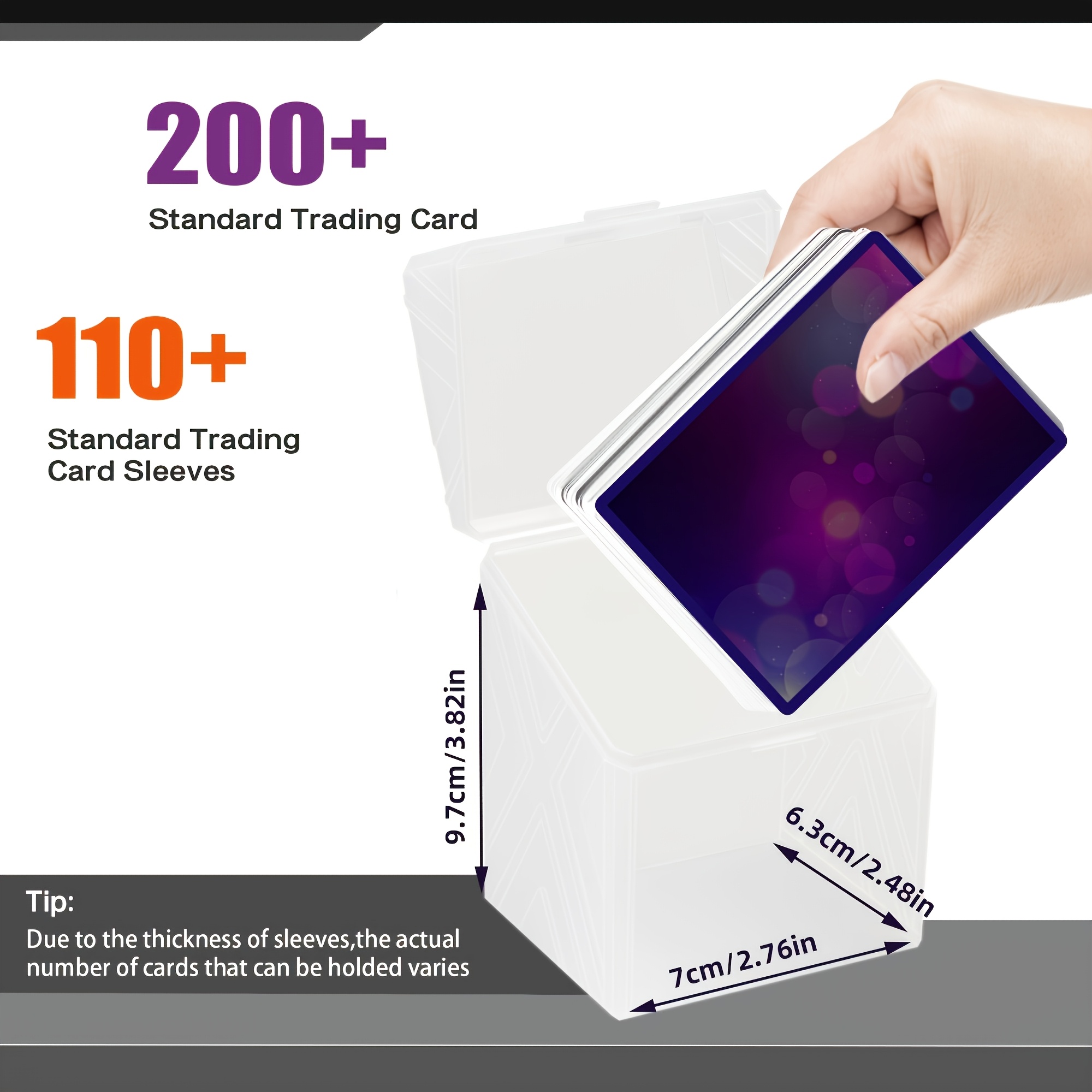 200+Pcs Hard Portable Card Deck Cases Set